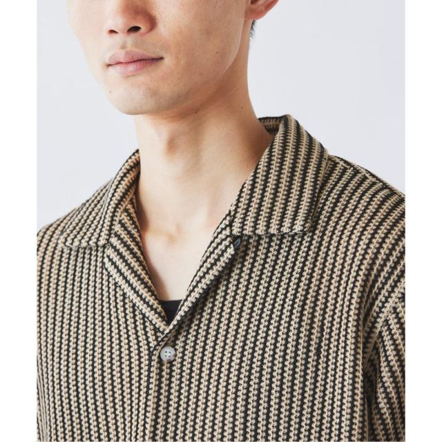 ジャーナルスタンダード レリューム（JOURNAL STANDARD relume）/ストライプ カラーレース オープンカラー 半袖シャツ_16