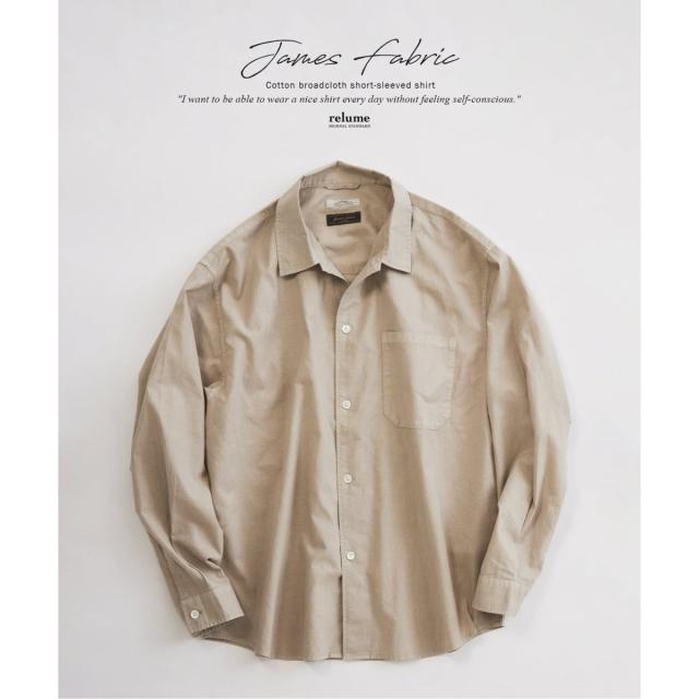 ジャーナルスタンダード レリューム（JOURNAL STANDARD relume）/《予約》JAMES FABRIC コットンリネン ガーメントダイ シャツ_2
