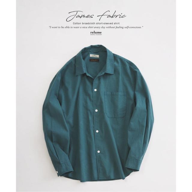 ジャーナルスタンダード レリューム（JOURNAL STANDARD relume）/《予約》JAMES FABRIC コットンリネン ガーメントダイ シャツ_3