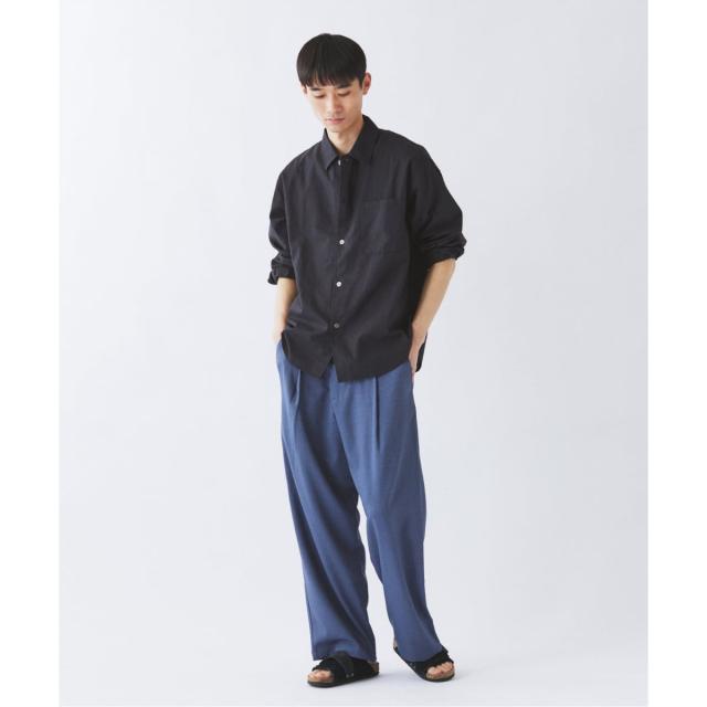 ジャーナルスタンダード レリューム（JOURNAL STANDARD relume）/《予約》JAMES FABRIC コットンリネン ガーメントダイ シャツ_5