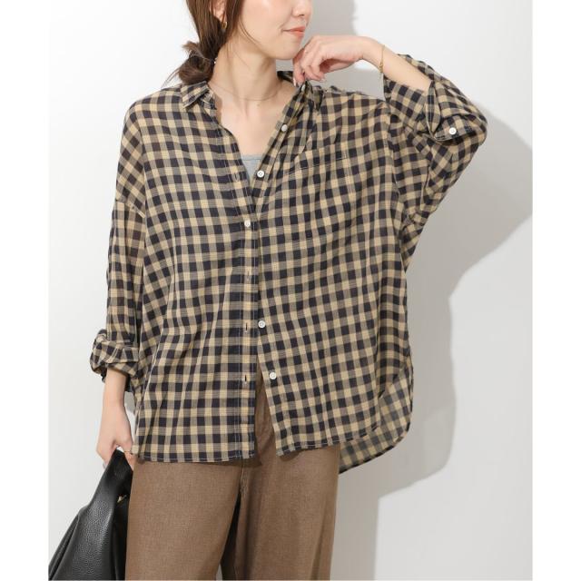 ジャーナルスタンダード レリューム（JOURNAL STANDARD relume）/《追加 / 新色》コットンローンチェックオーバーサイズ 7,869円