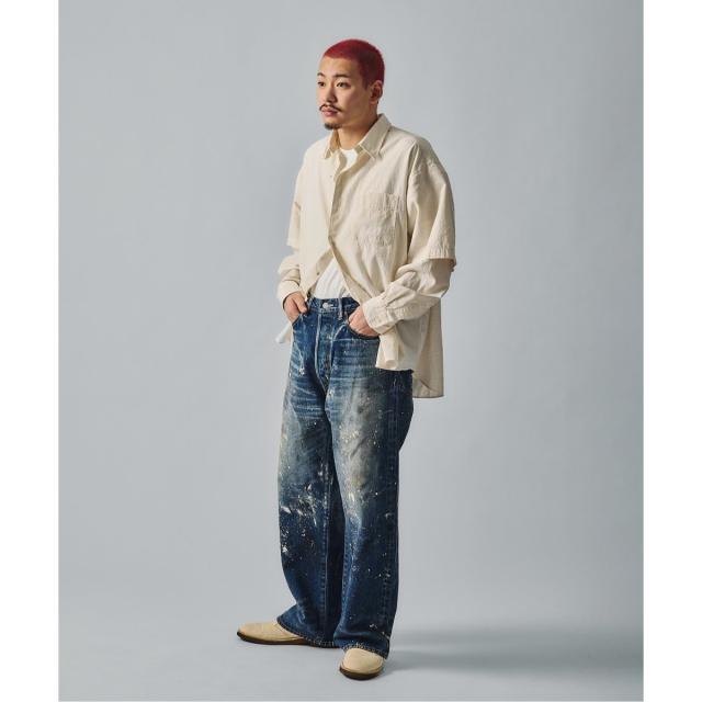 J．S．ホームステッド（J．S．Homestead）/《予約》J．S．Homestead / コットンリネン ウェザー2ウェイスリーブシャツの通販は