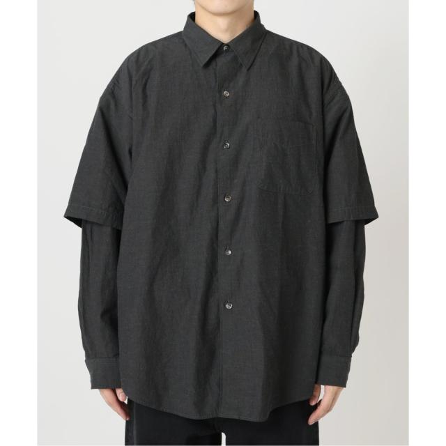 J．S．ホームステッド（J．S．Homestead）/《予約》J．S．Homestead / コットンリネン ウェザー2ウェイスリーブシャツの通販は
