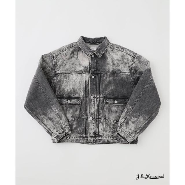 J．S．ホームステッド（J．S．stead）/J．S．stead / ブラック スプラッシュ エイジング デニム ジャケット