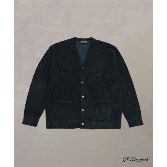 J．S．ホームステッド（J．S．stead）/J．S．stead / アルパカ 混 ヘザー カーディガン