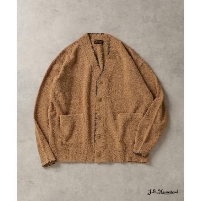 J．S．ホームステッド（J．S．stead）/《予約》J．S．stead / ハンド ステッチ ビアード カーディガン
