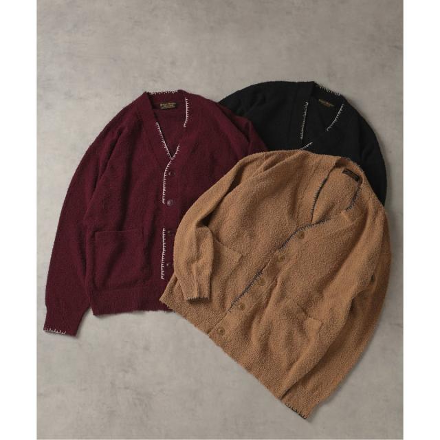 J．S．ホームステッド（J．S．stead）/《予約》J．S．stead / ハンド ステッチ ビアード カーディガン