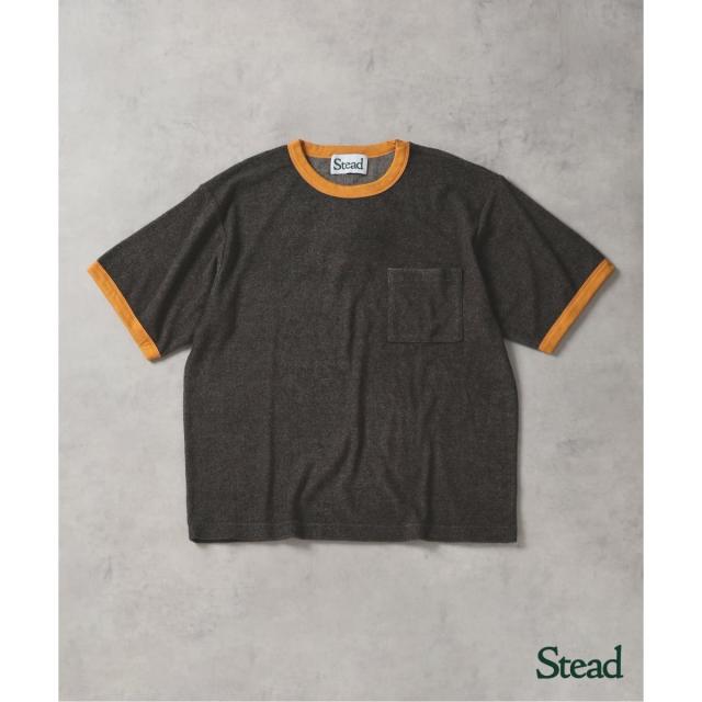 J．S．ホームステッド（J．S．Homestead）/Stead / パイル リンガー ワイド ポケット Tシャツ