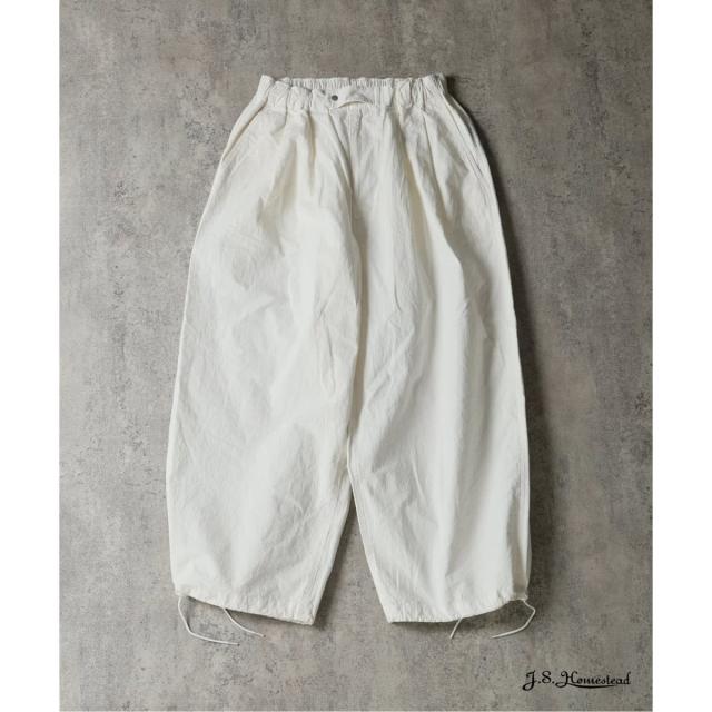 J．S．ホームステッド（J．S．Homestead）/《予約》J．S．Homestead / コットン ヘンプ エア クルー パンツ