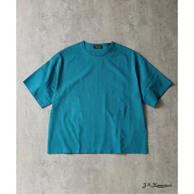 J．S．ホームステッド（J．S．Homestead）/J．S．Homestead / コールド ダイ ダメージ ネック Tシャツ