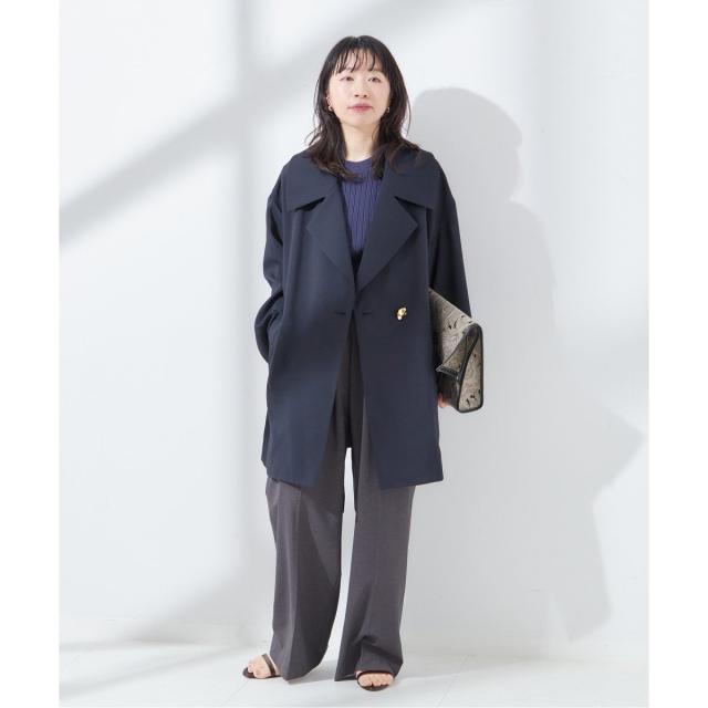 JOURNAL STANDARD L'ESSAGEバックサテンワイドカラーコート バックサテン ワイドカラーコート（その他ブルゾン／アウター