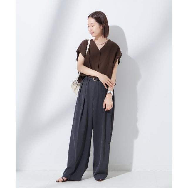 JOURNAL STANDARD - ジャーナルスタンダード　レサージュ＊ドルマンストライプブラウス　Vネック JOURNAL STANDARD - ジャーナルスタンダード レサージュ