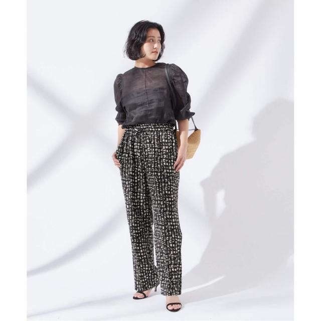 予約》【WEB限定カラーあり】DEVEAUX GOLDラメモノトーンシャツ