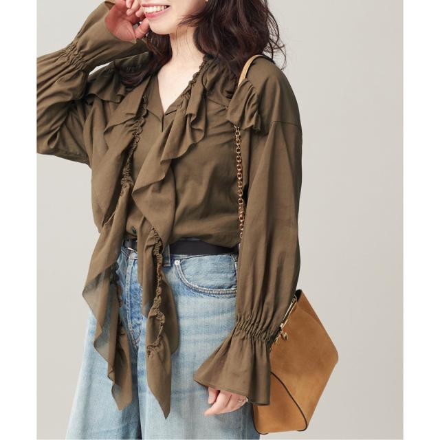 ジャーナルスタンダード レサージュ（journal standard L’essage）/80ボイルフリルシャツ