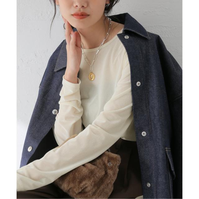 ジャーナルスタンダード レサージュ（journal standard L’essage）/《追加》【金子綾さん着用】ベロアロングスリーブプルオーバー