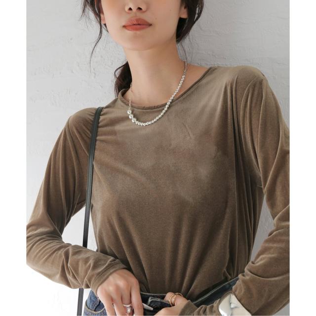 ジャーナルスタンダード レサージュ（journal standard L’essage）/《追加》【金子綾さん着用】ベロアロングスリーブプルオーバー