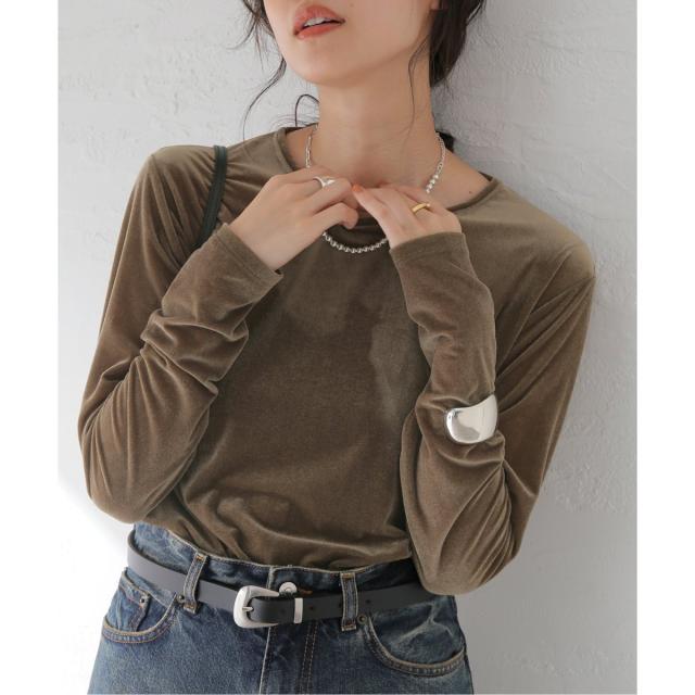 ジャーナルスタンダード レサージュ（journal standard L’essage）/《追加》【金子綾さん着用】ベロアロングスリーブプルオーバー