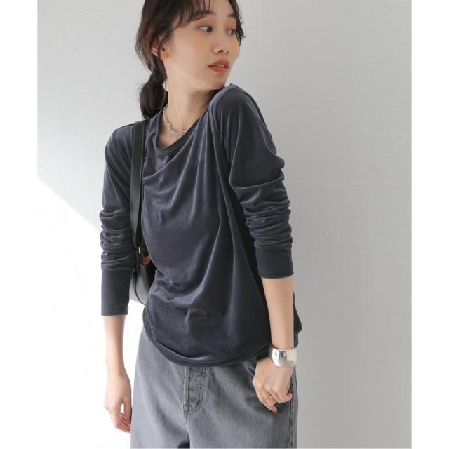 ジャーナルスタンダード レサージュ（journal standard L’essage）/《追加》【金子綾さん着用】ベロアロングスリーブプルオーバー