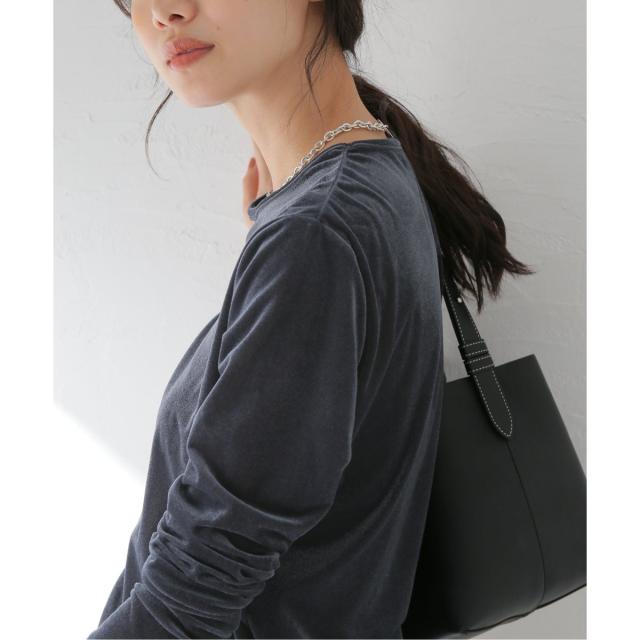 ジャーナルスタンダード レサージュ（journal standard L’essage）/《追加》【金子綾さん着用】ベロアロングスリーブプルオーバー