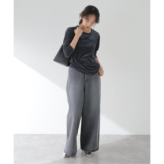 ジャーナルスタンダード レサージュ（journal standard L’essage）/《追加》【金子綾さん着用】ベロアロングスリーブプルオーバー