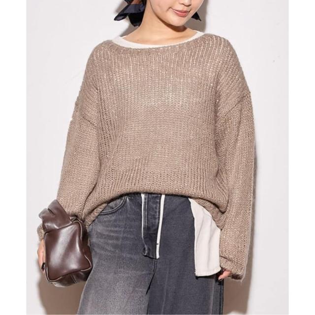 ジャーナルスタンダード レサージュ（journal standard L’essage）/《追加》モヘヤMIXスパンコールプルオーバー
