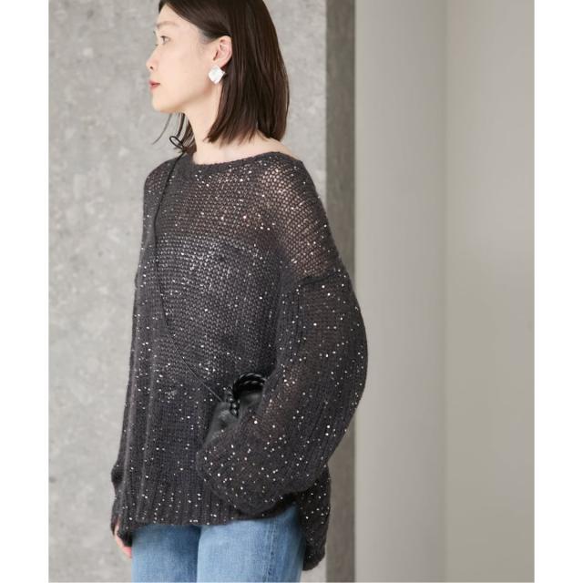 ジャーナルスタンダード レサージュ（journal standard L’essage）/《追加》モヘヤMIXスパンコールプルオーバー