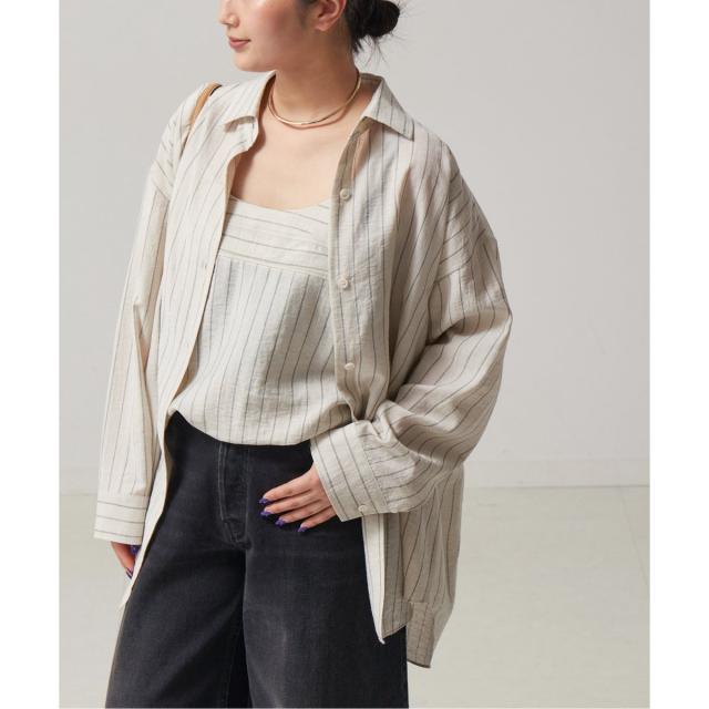 ジャーナルスタンダード レサージュ（journal standard L’essage）/《セット》シアーストライプ/ムジシャツ＆キャミブラウス