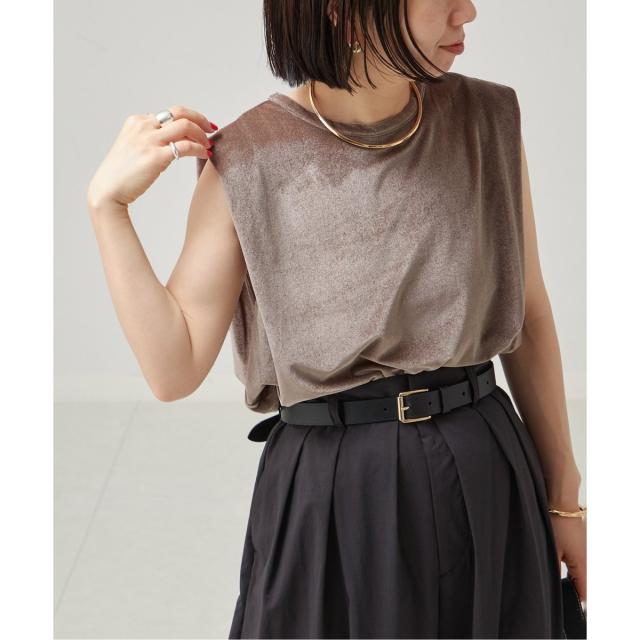 ジャーナルスタンダード レサージュ（journal standard L’essage）/ベロア タックノースリーブ