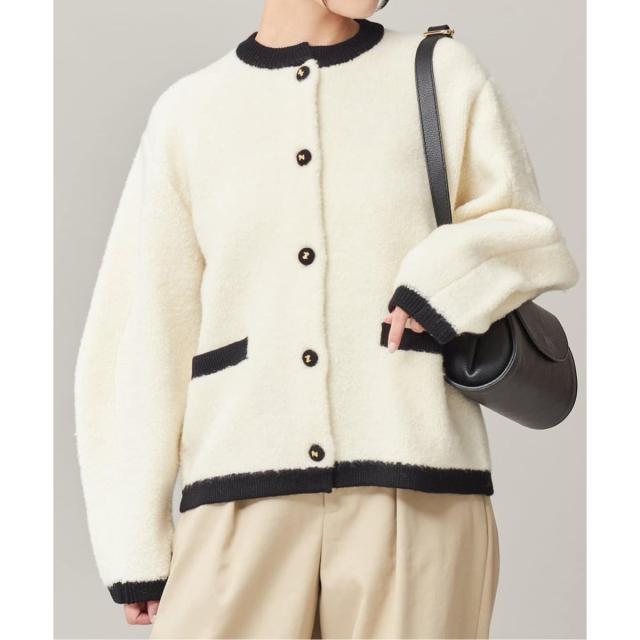 ジャーナルスタンダード レサージュ（journal standard L’essage）/《SP》【金子綾さん着用】バイカラーボアカーディガン