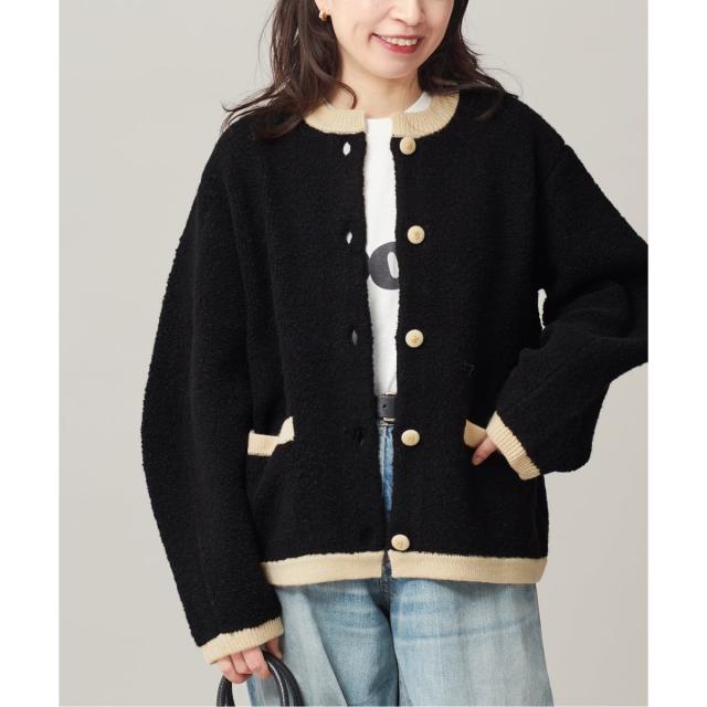 ジャーナルスタンダード レサージュ（journal standard L’essage）/《SP》【金子綾さん着用】バイカラーボアカーディガン