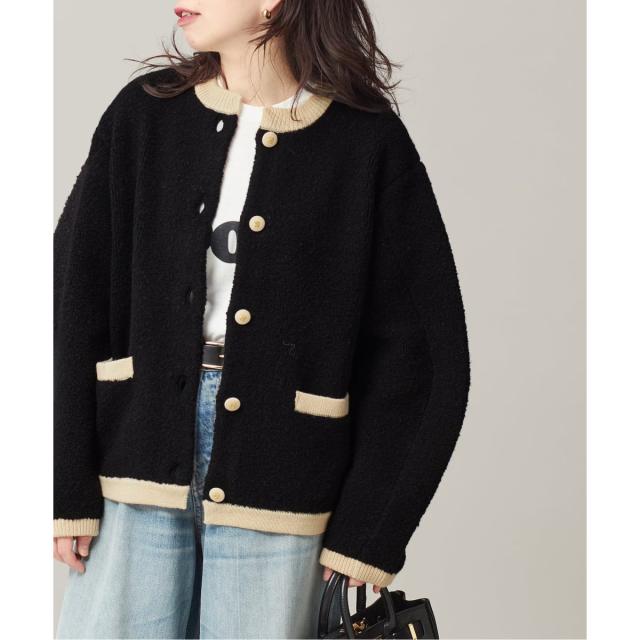 ジャーナルスタンダード レサージュ（journal standard L’essage）/《SP》【金子綾さん着用】バイカラーボアカーディガン