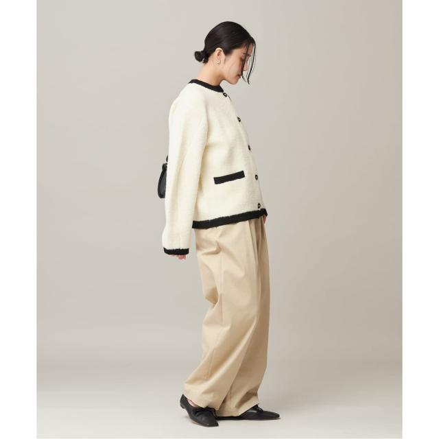 ジャーナルスタンダード レサージュ（journal standard L’essage）/《SP》【金子綾さん着用】バイカラーボアカーディガン