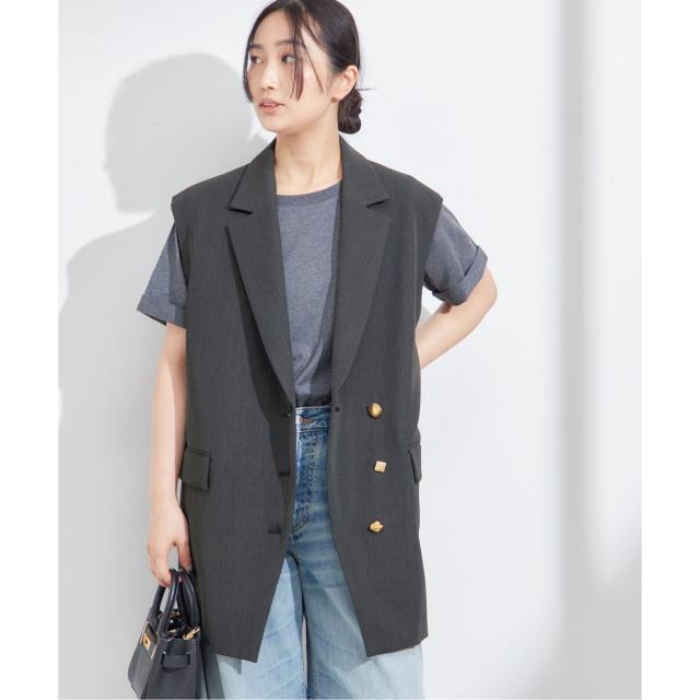 ジャーナルスタンダード レサージュ ジレ オーナメントボタン