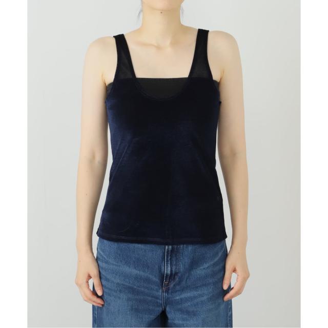 ジャーナルスタンダード レサージュ（journal standard L’essage）/【SIMONE WILD/シモーネ ワイルド】MESH VELVET TANK：タンクトップ