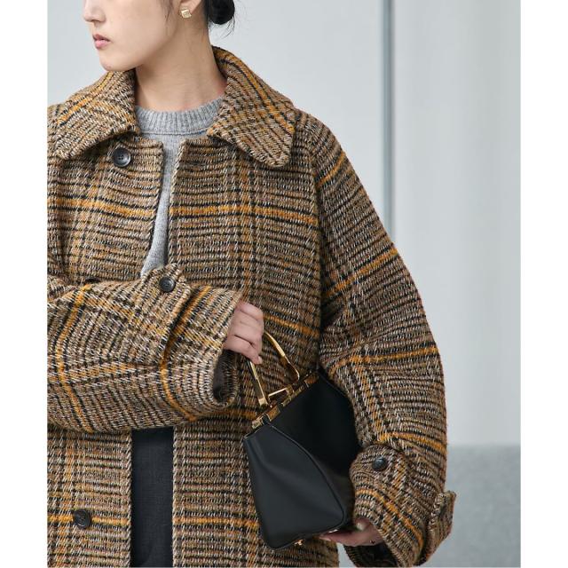 ジャーナルスタンダード レサージュ（journal standard L’essage）/《追加》モッサ/GIOLICAチェックバルカラーコート