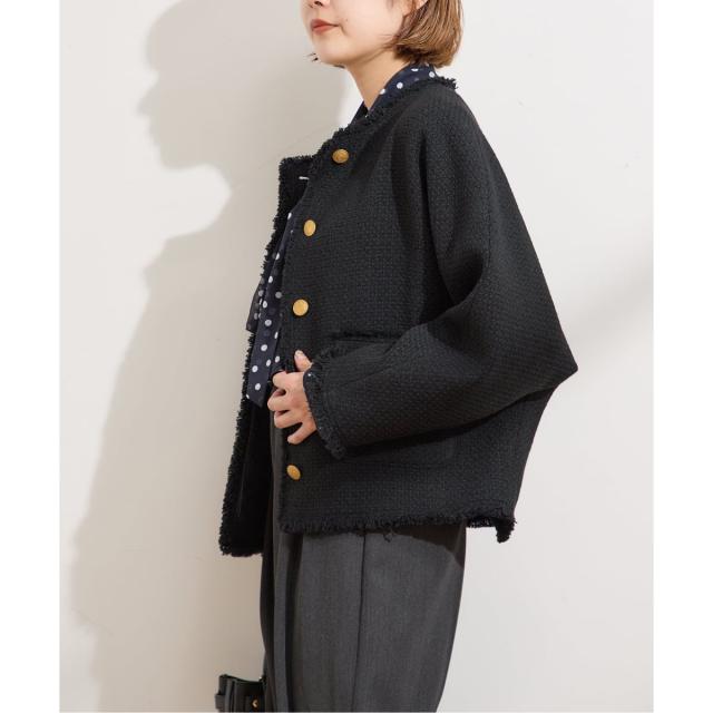 ジャーナルスタンダードレザージュ　GIOLICOTWEED ドルマンジャケット ジャーナルスタンダード レサージュ（journal standard L'essage