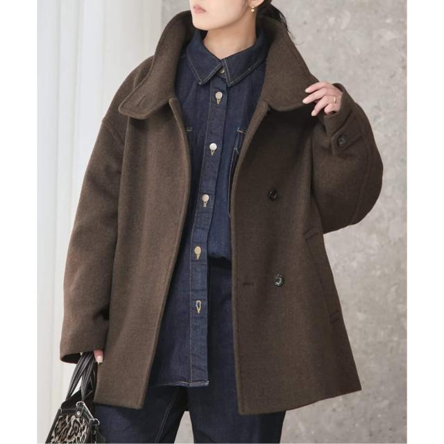 ジャーナルスタンダード レサージュ（journal standard L’essage）/《追加2》MANTECO/TWEEDスタンドショートコート