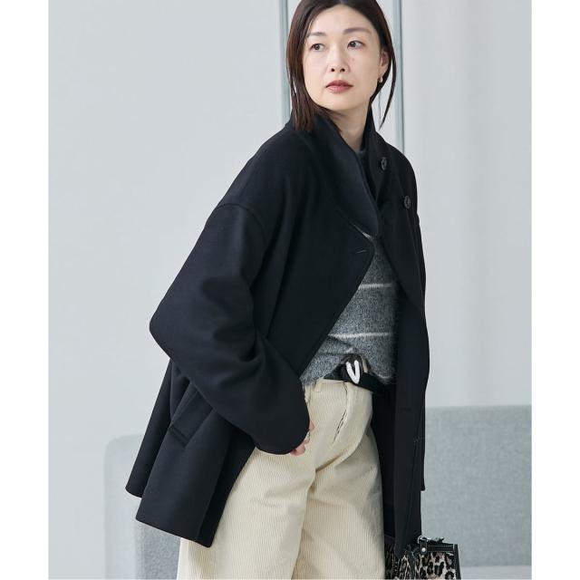ジャーナルスタンダード レサージュ（journal standard L’essage）/《追加2》MANTECO/TWEEDスタンドショートコート