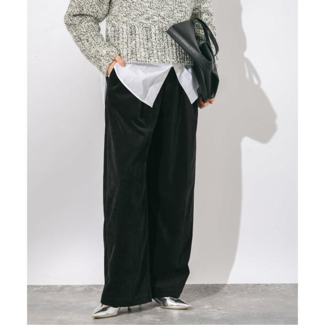ジャーナルスタンダード レサージュ（journal standard L’essage）/《追加2》ストレッチコーデュロイ 2タックパンツ