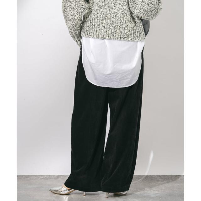 ジャーナルスタンダード レサージュ（journal standard L’essage）/《追加2》ストレッチコーデュロイ 2タックパンツ