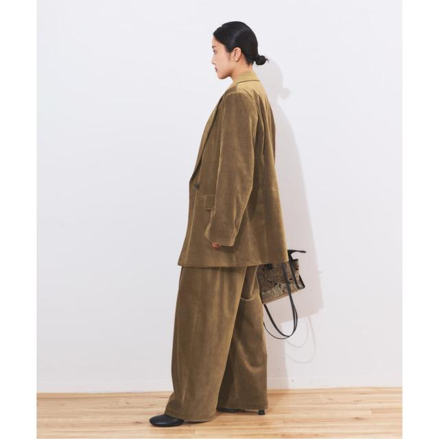 ジャーナルスタンダード レサージュ（journal standard L’essage）/《追加2》ストレッチコーデュロイ 2タックパンツ