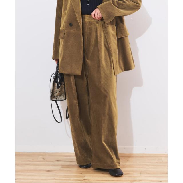 ジャーナルスタンダード レサージュ（journal standard L’essage）/《追加2》ストレッチコーデュロイ 2タックパンツ