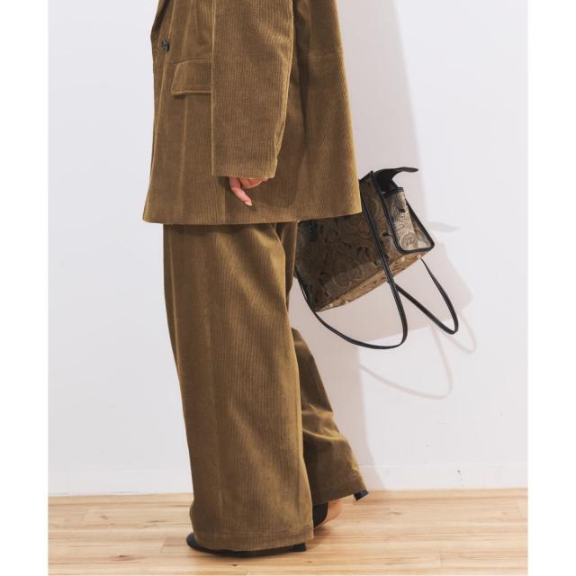 ジャーナルスタンダード レサージュ（journal standard L’essage）/《追加2》ストレッチコーデュロイ 2タックパンツ