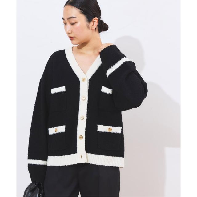 ジャーナルスタンダード レサージュ（journal standard L’essage）/《SP》Smithバイカラーカーディガン