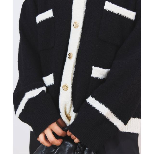 ジャーナルスタンダード レサージュ（journal standard L’essage）/《SP》Smithバイカラーカーディガン