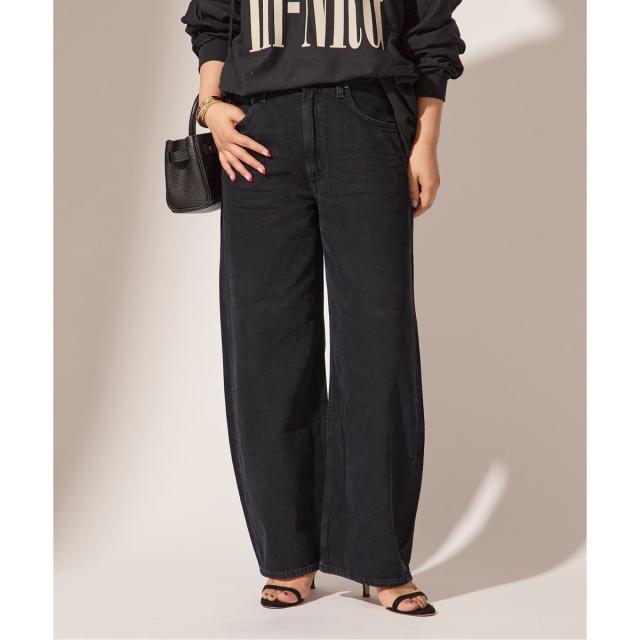 ジャーナルスタンダード レサージュ（journal standard L’essage）/【AGOLDE / エーゴールドイー】LOW CURVE JEAN CROP IN CRUSHED：