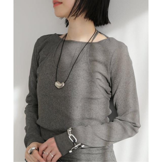 ジャーナルスタンダード レサージュ（journal standard L’essage）/《追加3》DRYリブセットアッププルオーバー