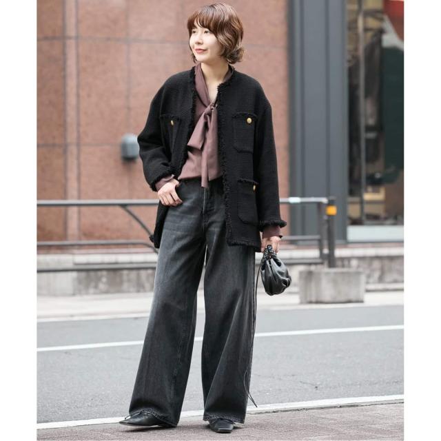 ジャーナルスタンダード レサージュ（journal standard L’essage）/《追加2》GIOLICAツイードBIGジャケット