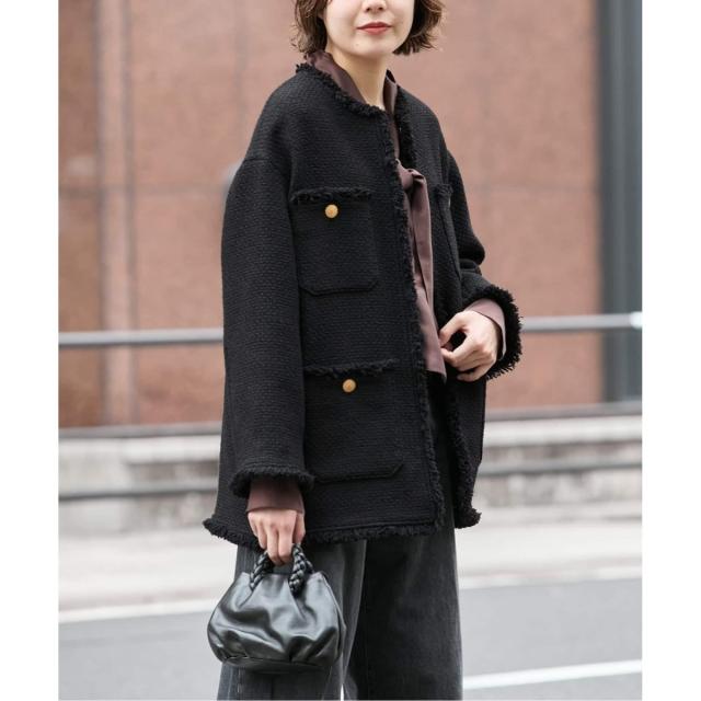 ジャーナルスタンダード レサージュ（journal standard L’essage）/《追加2》GIOLICAツイードBIGジャケット