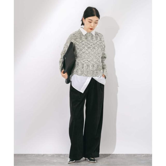 ジャーナルスタンダード レサージュ（journal standard L’essage）/《追加3》ストレッチコーデュロイ 2タックパンツ